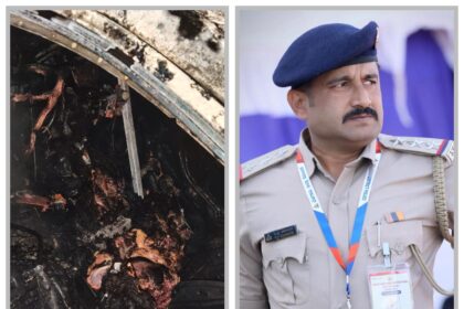 ಅಣ್ಣಿಗೇರಿ ಬಳಿ ಭೀಕರ ದುರಂತ :  ಕಾರಿನಲ್ಲಿಯೇ ಸುಟ್ಟು ಕರಕಲಾದ ಲೋಕಾ ಇನ್ಸಪೆಕ್ಟರ್