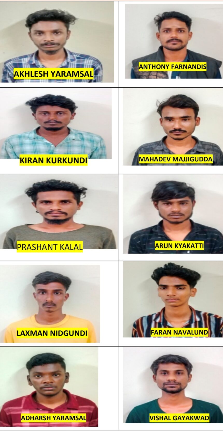 ಹುಬ್ಬಳ್ಳಿ : ಗಾಂಜಾ ಮಾರಾಟದ ಹತ್ತು ಕುಳಗಳು ಅಂದರ್