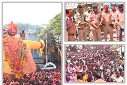 ಅಕ್ಷರಶಃ ‘ಓಕುಳಿಪುರ’ವಾಗಿ ರಂಗಿನಾಟದಲ್ಲಿ ಮಿಂದೆದ್ದ ಹುಬ್ಬಳ್ಳಿ