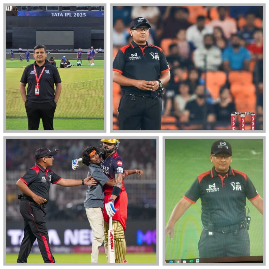 ಐಪಿಎಲ್ ನಲ್ಲಿ ಫೀಲ್ಡ್ ಅಂಪಾಯರ್ ಆಗಿ ಮಿಂಚುತ್ತಿರುವ ‌‌ ಹುಬ್ಬಳ್ಳಿಯ ಅಭಿಜಿತ್ ಬೆಂಗೇರಿ