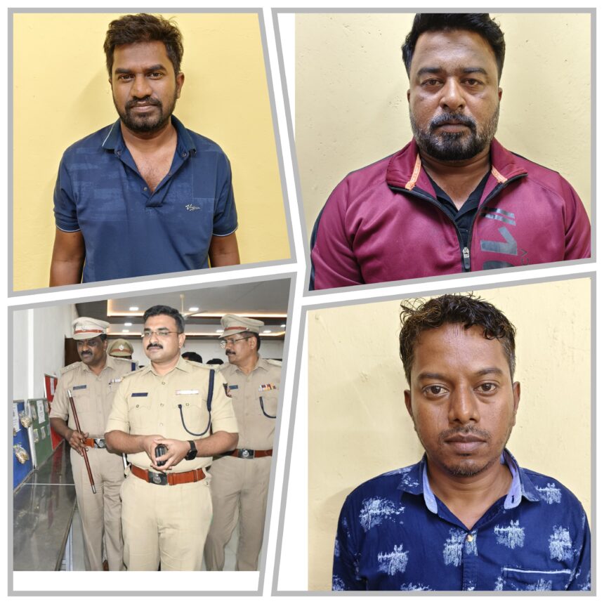 ಮನಗೂಳಿ ಕೆನರಾ ಬ್ಯಾಂಕ್ ದರೋಡೆ : ಹುಬ್ಬಳ್ಳಿ ಮೂಲದ ಮೂವರ ಸೆರೆ