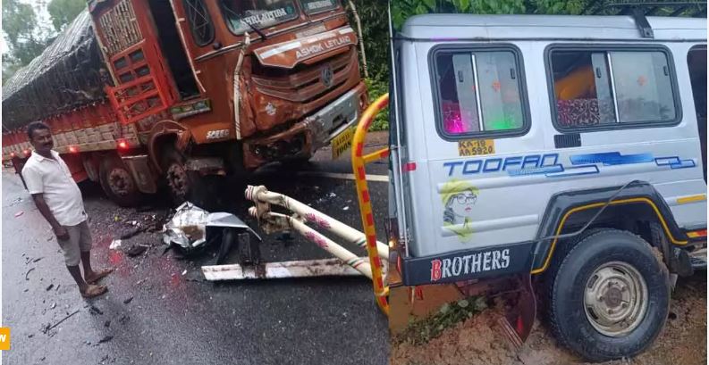 ಅರಬೈಲ ಘಟ್ಟದಲ್ಲಿ ಲಾರಿ–ಕ್ರೂಸರ್  ಮುಖಾಮುಖಿ ಡಿಕ್ಕಿ : ಏಳು ಸಾವು