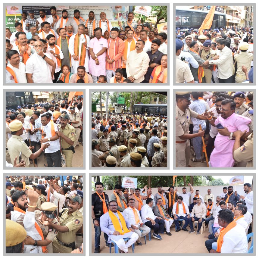 ಹುಬ್ಬಳ್ಳಿಯಲ್ಲಿ ಕಾವೇರಿದ ಪುಷ್ಕರಣಿ ಕಿಚ್ಚು : ಮರುಕಳಿಸಿದ ಈದ್ಗಾ ಬಂದೋಬಸ್ತ್ ನೆನಪು