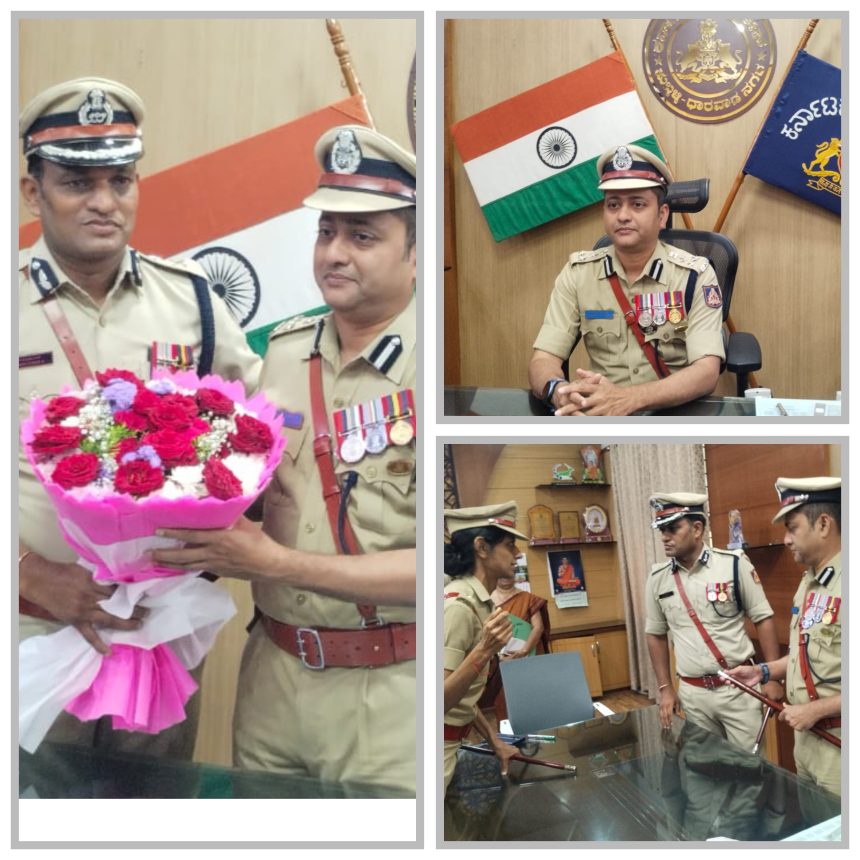 ಹುಬ್ಬಳ್ಳಿ ಧಾರವಾಡ ಪೊಲೀಸ್ ಆಯುಕ್ತರಾಗಿ ಭೂಷಣ ಬೋರಸೆ ಅಧಿಕಾರ ಸ್ವೀಕಾರ
