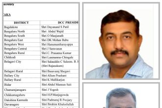 ಜಿಲ್ಲಾ ಕಾಂಗ್ರೆಸ್ ಅಧ್ಯಕ್ಷರುಗಳಾಗಿ  ಡಂಗನವರ, ಜುಟ್ಟಲ್