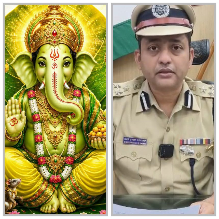 ಗಣೇಶೋತ್ಸವ:  ಹುಬ್ಬಳ್ಳಿ ಧಾರವಾಡ ಅವಳಿ ನಗರದಲ್ಲಿ ವ್ಯಾಪಕ ಬಂದೋಬಸ್ತ್