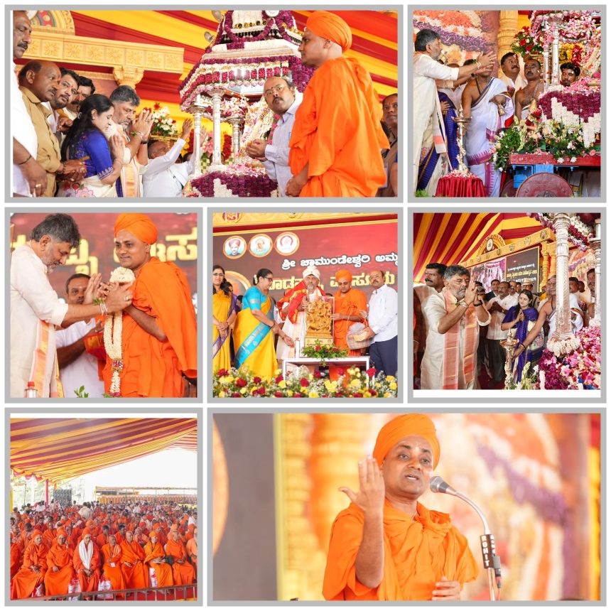 ವಿಶ್ವ ವಿಖ್ಯಾತ ಮೈಸೂರು ದಸರಾಗೆ ಗವಿಶ್ರೀಗಳಿಂದ ಚಾಲನೆ